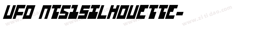 UFO nt51Silhouette字体转换